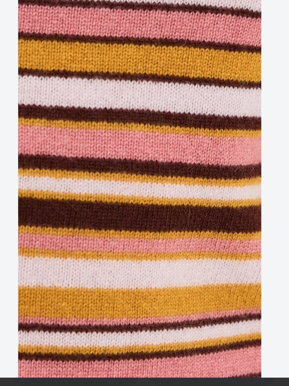 NWT • Reformation Lian Cashmere Crew Swester in Dried Rose Multi Stripe - Picture 6 of 8